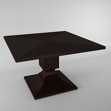 Square Dining Table 3D model image 1 