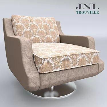 Luxury Armchair JNL Trouville 3D model image 1 