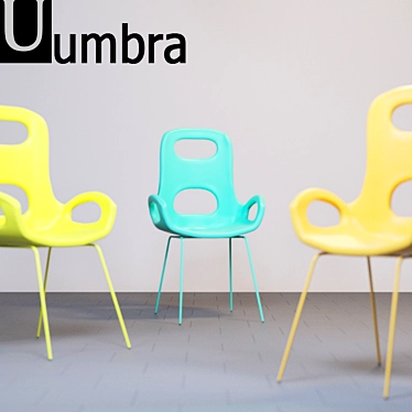 ErgoPlastic Chair: Style & Comfort! 3D model image 1 