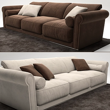 Lovely Longhi Loveluxe Sofa 3D model image 1 