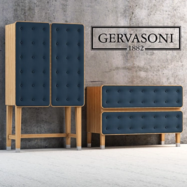 Modern Rustic Gervasoni Brick 3D model image 1 