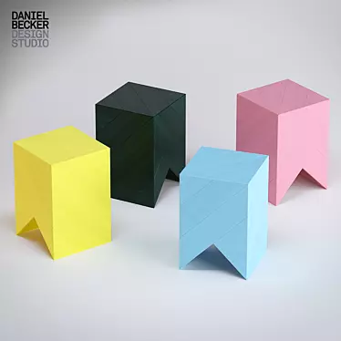 KIMIDORI 45 Stool/Side Table: Stunning Colors by Daniel Becker! 3D model image 1 