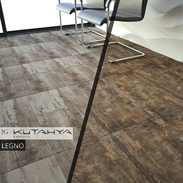 Kutahya Seramik Legno Collection: Elegant and Versatile Flooring 3D model image 1 