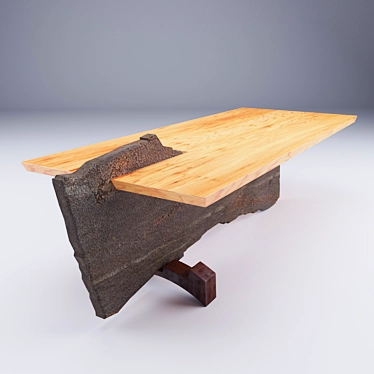 Modern Wooden Table: Table Mesa 3D model image 1 