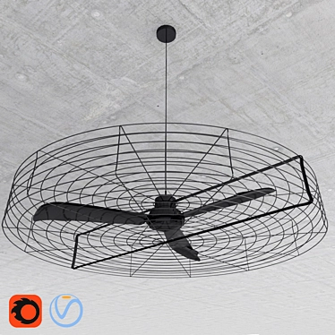 Corona Render Ceiling Fan 3D model image 1 