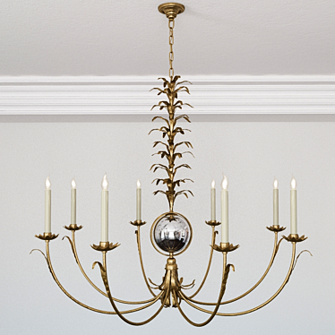 Chart House EF Chapman Gramercy Large Chandelier in Gilded Iron by Visual Comfort CHC1474GI-NP