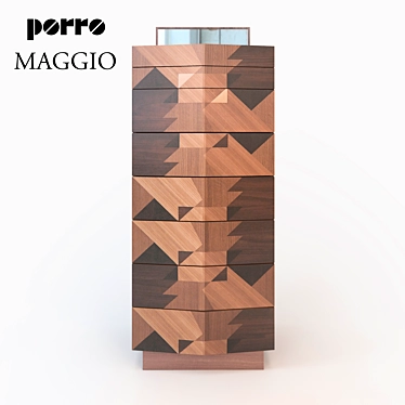 Porro Maggio Wardrobe-Chic and Convenient 3D model image 1 