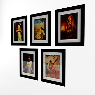 Raja Ravi Varma Art Collection 3D model image 1 