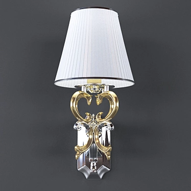 Elegant Wall Sconce 3D model image 1 