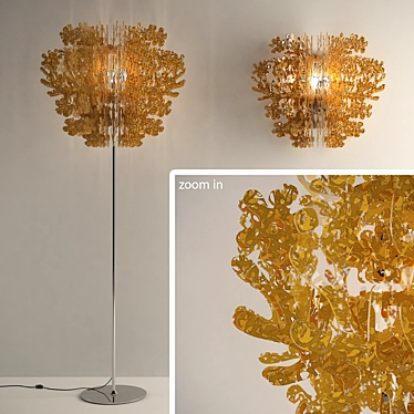 Golden Glow Lighting Set 3D model image 1 