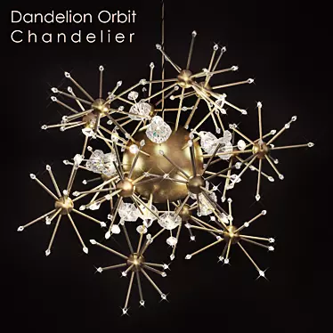 Dandelion Dream Chandelier 3D model image 1 