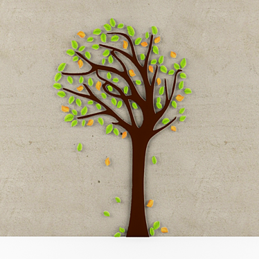 Whimsical Tree 3D Wall Art 3D model image 1 