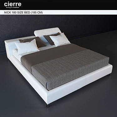 Elevating Headboard Bed 3D model image 1 