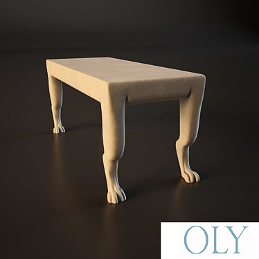 Arthur Bench Long - Oly: Sleek and Sturdy Seating 3D model image 1 