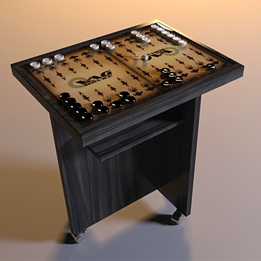 Portable Backgammon Tabletop - Game On The Go! 3D model image 1 