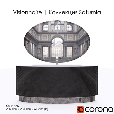  Saturnia Console | Stunning Design and Versatile Functionality 3D model image 1 