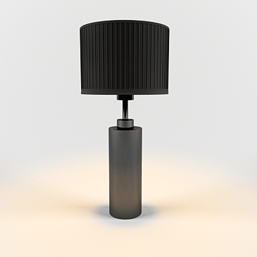 Elegant Black Gratia Table Lamp 3D model image 1 