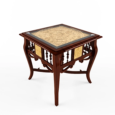 Elegant Classical Center Table 3D model image 1 