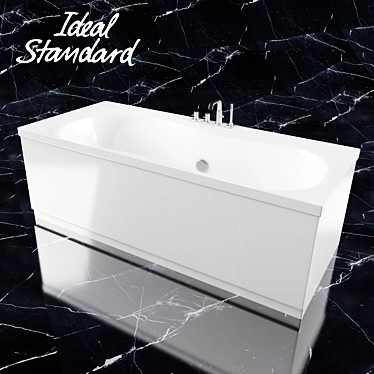 Ideal Standard Aqua Duo: Perfect Corner Bath 3D model image 1 