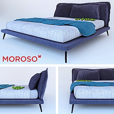 Diesel Bed: Stylish, Spacious, and Comfortable 3D model image 1 