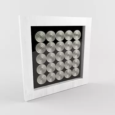 Modern Wall Art Panel 3D model image 1 