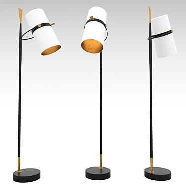 Elegant Yasmin Lamp 3D model image 1 