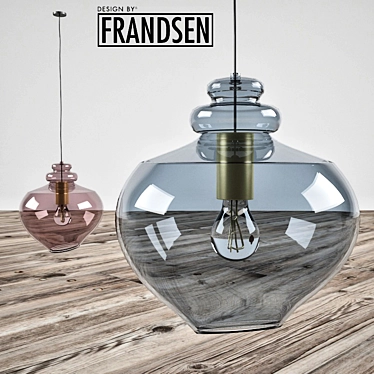 Elegant Single Pendant Light 3D model image 1 