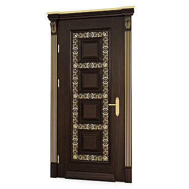 Gilded Desire: Luxury Door 3D model image 1 