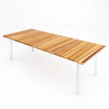 Modern Outdoor Dining Table 3D model image 1 