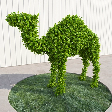 Desert Mirage: Camel Topiary 3D model image 1 