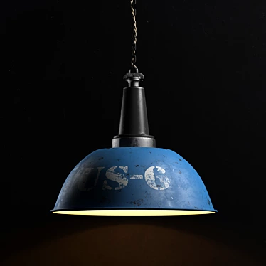 Industrial Loft Pendant Lamp 3D model image 1 