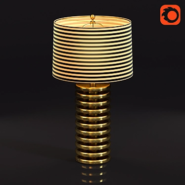 Brass Glow Table Lamp 3D model image 1 