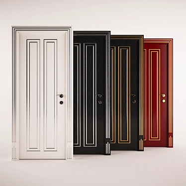 Modern Style Doors 3D model image 1 