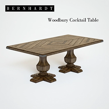 Woodbury Cocktail Table by Bernhardt 3D model image 1 