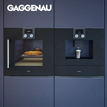 Title: Gaggenau Oven & Coffee Maker 3D model image 1 