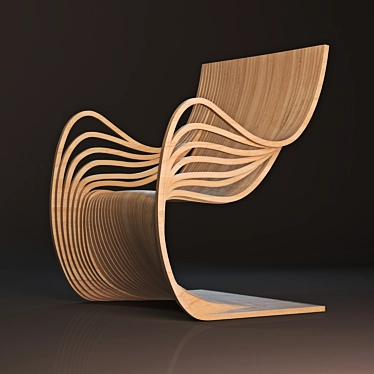 Elegant Modern Chair by Estrada 3D model image 1 