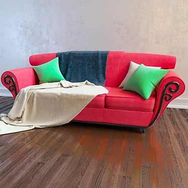 Modern Comfort Sofa 3D model image 1 