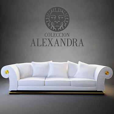 Elegant Collectible Furniture: Coleccion Alexandra 3D model image 1 