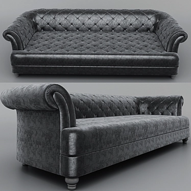 Elegant Rugiano Sofa - Luxury and Comfort 3D model image 1 