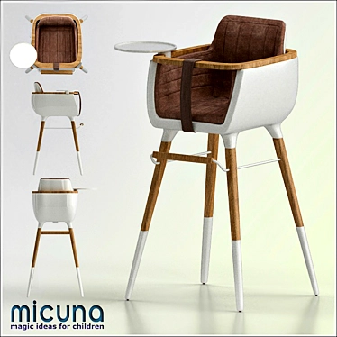 Stylish MICUNA Ovo High Chair 3D model image 1 