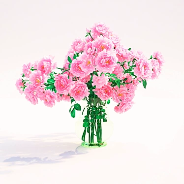 Blooming Beauty: Potted Climbing Roses 3D model image 1 