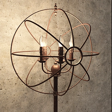 Gramercy iron orb floor lamp