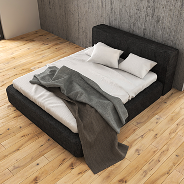 Slim Jupiter Bed 3D model image 1 