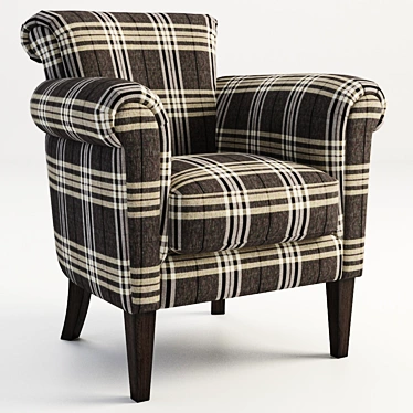 Luxurious Lamis Armchair: A Stunning Addition to Your Home 3D model image 1 