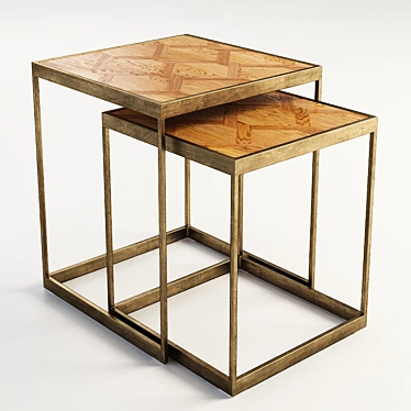 Gramercy Home Franket Side Table: Elegant and Functional 3D model image 1 