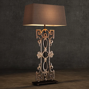 Elegant Caprice Table Lamp: TL051-1-LGB 3D model image 1 