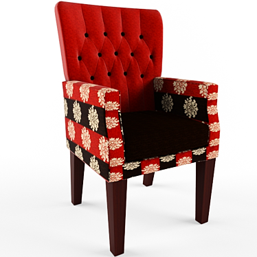 Boho Chic Cafe Chair 3D model image 1 