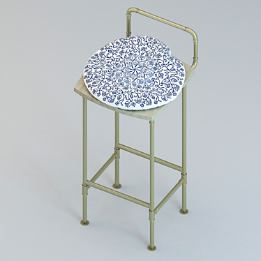 Unique Copyrighted Barstool Design 3D model image 1 