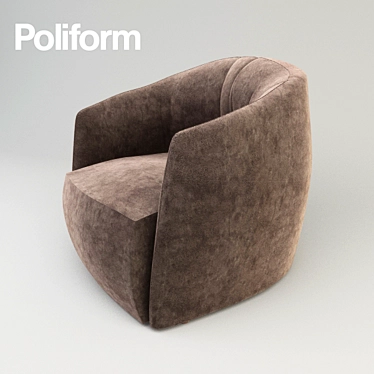 Elegant Poliform Armchairs 3D model image 1 