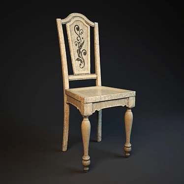 Scratched Chair - Hooker 3D model image 1 